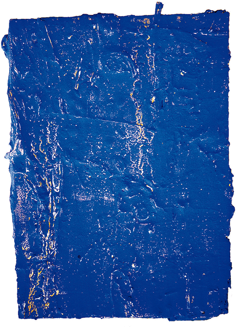 《古裂—蓝》--54.4x40x5.6cm--木质构造、麻纸、矿物·植物·土质颜料、箔--2002年.jpg