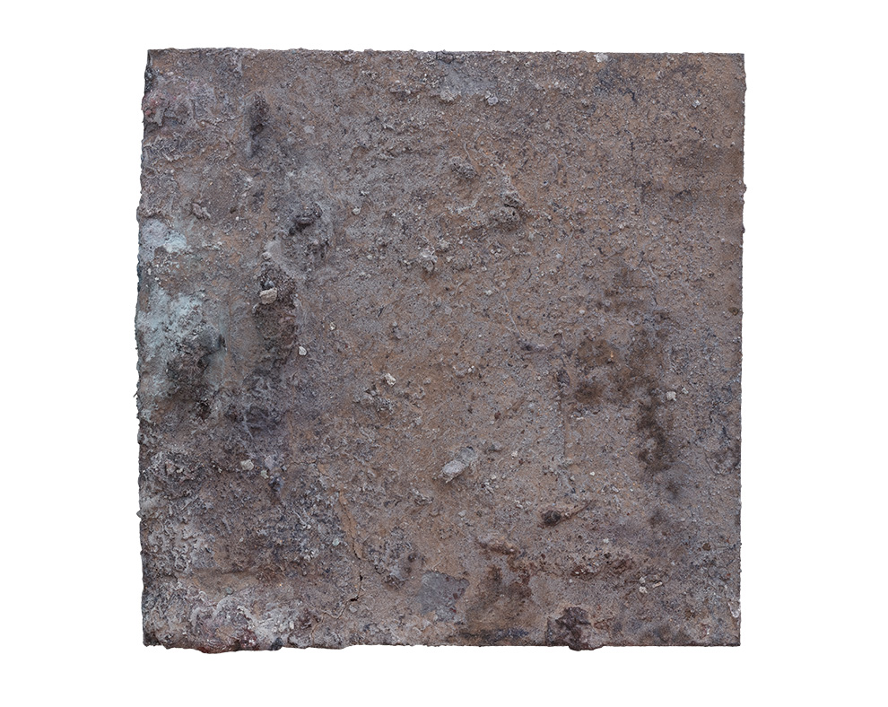 《金银蚀》十四--40x40cm--木质构造、麻纸、矿物·植物·土质颜料、箔--2017年.jpg