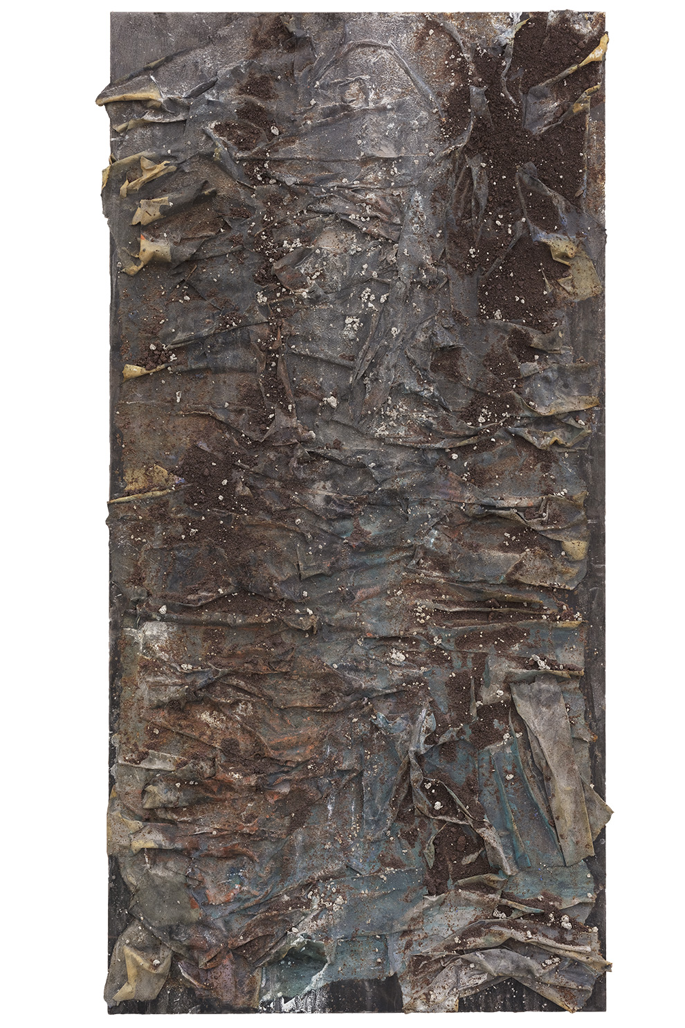 《书卷》二十六-180x540cm--木质构造、麻纸、矿物·植物·土质颜料-、金银粉、金属渣、箔--2018年.jpg