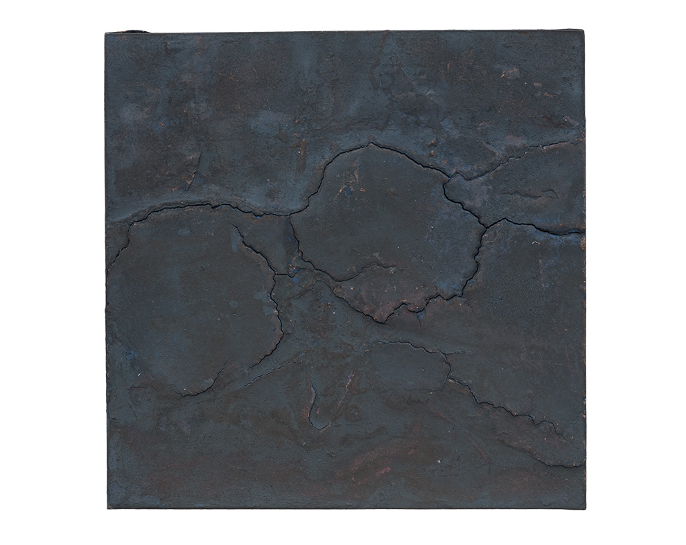 胡伟《黑漆古》四-50x50cm--木质构造、麻纸、矿物·植物·土质颜料、箔--2015年-.jpg